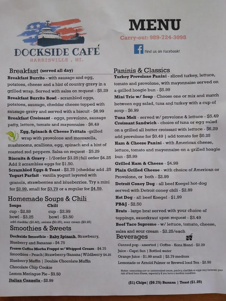 Dockside Cafe Menu image 2