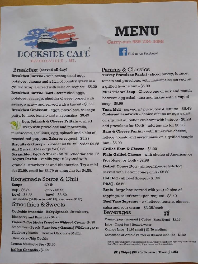 Dockside Cafe Menu image 3